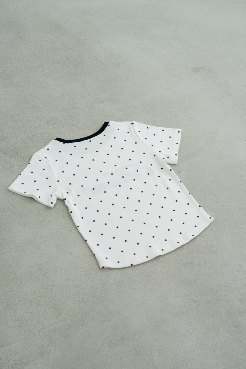 ドット柄MixmiiロゴTシャツ