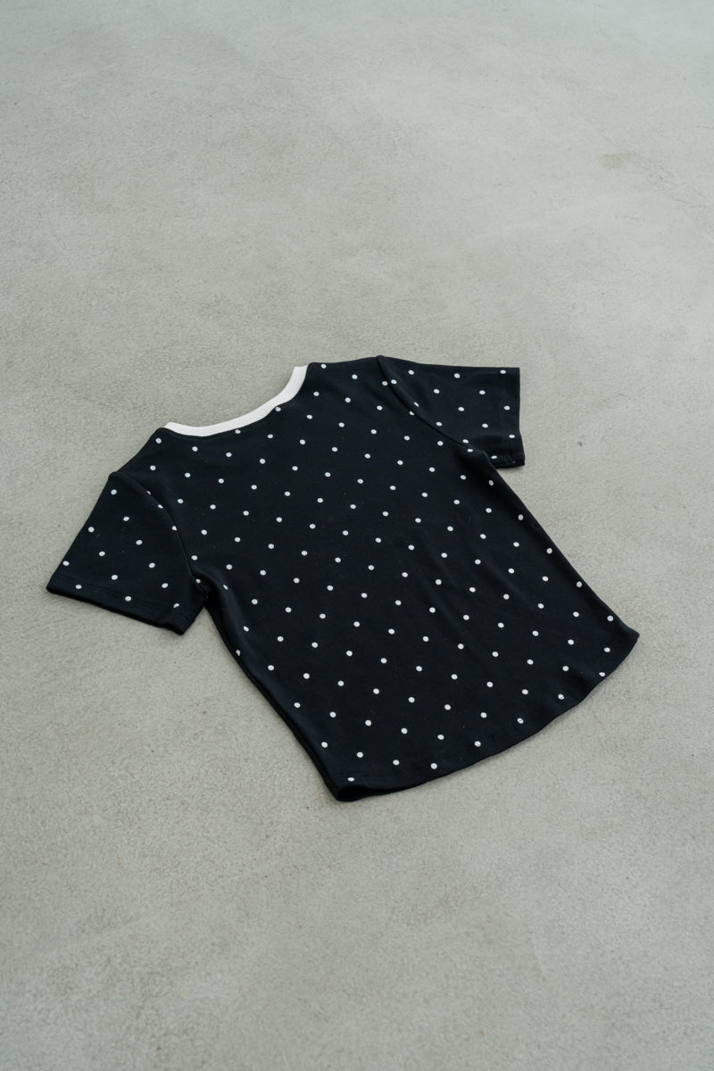 ドット柄MixmiiロゴTシャツ