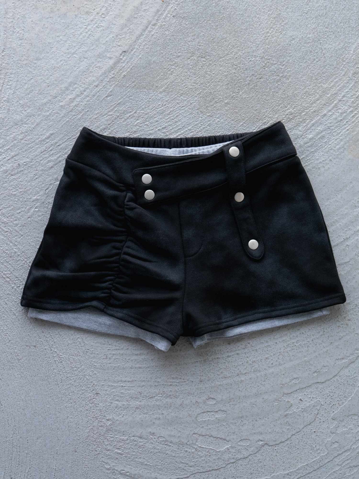 【予約商品】アシメデザインショートパンツ（インナー付）　9月下旬発送予定